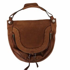 OrYany Brown Leather Cassie Ca430 Hobo Bag